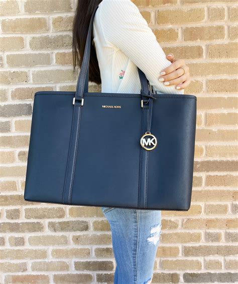 Michael Kors Sady Large Top Zip Tote Pale Blue 